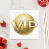 Luxe 3D Gouden VIP-embleem Servet (Insitu)