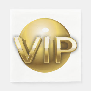 Luxe 3D Gouden VIP-embleem Servet
