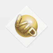 Luxe 3D Gouden VIP-embleem Servet (Hoek)