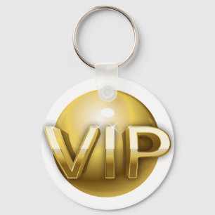 Luxe 3D Gouden VIP-embleem Sleutelhanger