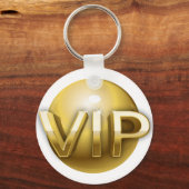 Luxe 3D Gouden VIP-embleem Sleutelhanger (Voorkant)
