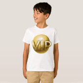 Luxe 3D Gouden VIP-embleem T-shirt (Voorkant volledig)