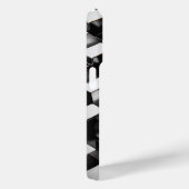 Luxe 3D Metalen Kubus Hoestelcase Zilver & Zwart Case-Mate iPhone Case (Achterkant / Rechts)