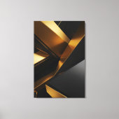Luxe 3D wand moderne metalen ontwerp Canvas Afdruk (Voorkant)