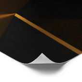 Luxe 3D wand moderne metalen ontwerp Poster (Hoek)