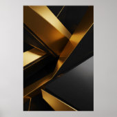 Luxe 3D wand moderne metalen ontwerp Poster (Voorkant)
