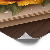 Luxe 3D Wenskaart met Floral Design Poster (Hoek)