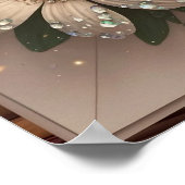 Luxe 3D Wenskaart met Floral Design Poster (Hoek)