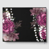 Luxe 60e verjaardag Gepersonaliseerde Roos wijn Gastenboek (Achterkant)