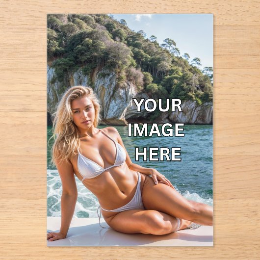 LUXE! ✨ Aangepaste Acryl Uitnodiging – Voeg uw ont (Voorkant)