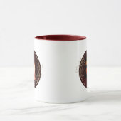 Luxe Aangepaste Foto - Bourgondisch Goud Marmer Mok (Midden)