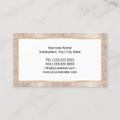 Luxe aangepaste goudfoto visitekaartje (Achterkant)