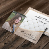 Luxe aangepaste goudfoto visitekaartje