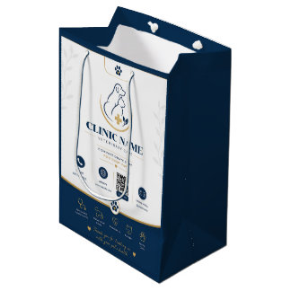 Luxe Aanpasbare Dierenarts Papieren Zak Medium Cadeauzakje