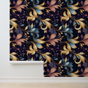 Luxe Abstract bladpatroon Behang