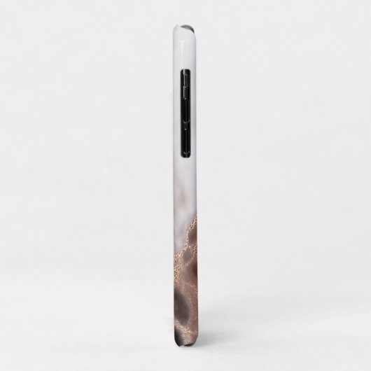 Luxe abstract goud marmeren patroon monogram Case-Mate iPhone case (Achterkant/links)