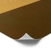 Luxe Abstract Goud Zwart Poster (Hoek)