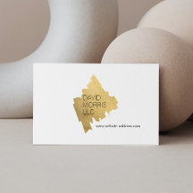 Luxe Abstract Gouden Brushstroke Logo op Wit