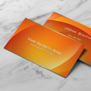 Luxe Abstract Oranje Visitekaartje Als achtergrond