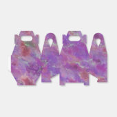 Luxe Abstract Paars Roze Marmer Patroon  Bedankdoosjes (Uitgevouwen)