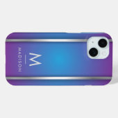 Luxe Abstract Violet Blue Case-Mate iPhone Case (Achterkant (horizontaal))