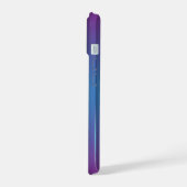 Luxe Abstract Violet Blue iPhone 15 Case (Linkerkant)