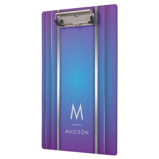 Luxe Abstract Violet Blue Klembord (Links)
