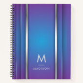 Luxe Abstract Violet Blue Notitieboek (Voorkant)
