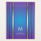 Luxe Abstract Violet Blue Planner (Voorkant)