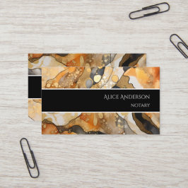Luxe abstract vloeibare gouden rots elegant uniek visitekaartje