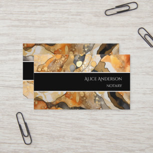Luxe abstract vloeibare gouden rots elegant uniek visitekaartje