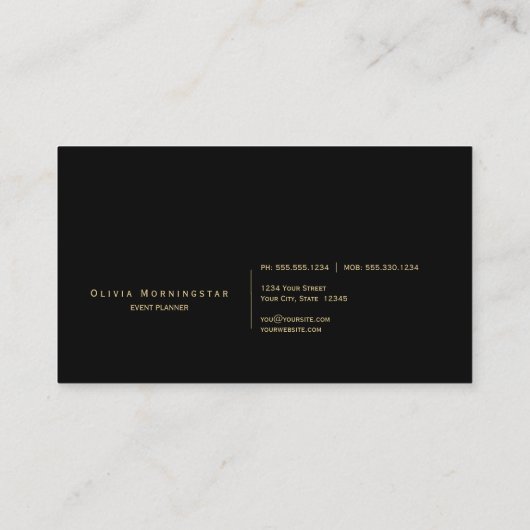 Luxe Abstract Waterverf Inktvlekken Koraal Paars Visitekaartje (Achterkant)