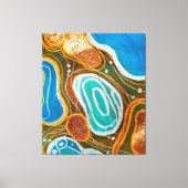 Luxe abstracte abstracte moderne kunst canvas afdruk (Voorkant)