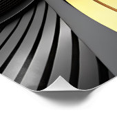 Luxe Abstracte achtergrond met Gold en Black Cur Perfect Poster (Hoek)