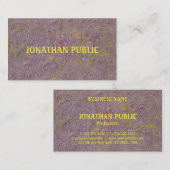 Luxe Abstracte Art elegante Sjabloon Visitekaartje (Voorkant / Achterkant)