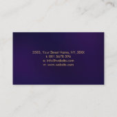 Luxe Abstracte boom kleurrijke geodebladeren Visitekaartje (Achterkant)