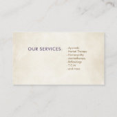 Luxe Abstracte boom kleurrijke geodebladeren Visitekaartje (Achterkant)