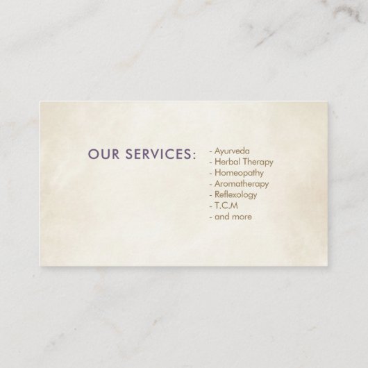 Luxe Abstracte boom kleurrijke geodebladeren Visitekaartje (Achterkant)