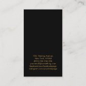 Luxe Abstracte boom kleurrijke geodebladeren Visitekaartje (Achterkant)