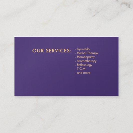 Luxe Abstracte boom kleurrijke geodebladeren Visitekaartje (Achterkant)