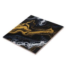 Luxe Abstracte Decoratieve Tegels – Zwart, Goud & Tegeltje