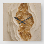 Luxe Abstracte Geode Wandklok (Voorkant)