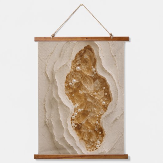 Luxe Abstracte Geode Wandkunst Hangend Wandkleed (Voorkant)