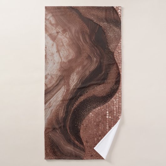 Luxe Abstracte Goud Textuur Ontwerp ✨ Badhanddoek (Badhanddoek)