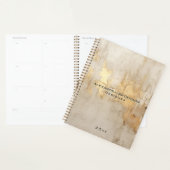 Luxe Abstracte Ivoor Gold Glitter Professional Planner (Display)