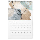Luxe Abstracte Kunst 2025 Kalender (Feb 2026)