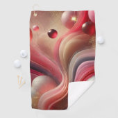 Luxe Abstracte kunst golfhanddoek (Insitu)