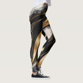 Luxe Abstracte Marmeren Leggings (Rechts)