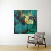 Luxe abstracte schilderachtergrond wandkleed (In Situ (horizontaal))