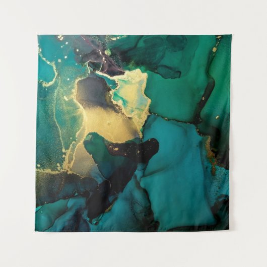 Luxe abstracte schilderachtergrond wandkleed (Voorkant)